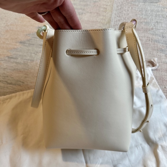 Mansur Gavriel Twist Leather Bucket Bag with Resin Chain - Picture 9 of 13